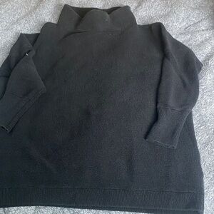 Free People Black Turtleneck Sweater